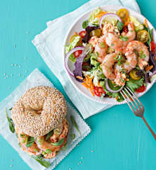 Gambones o langostinos al estilo Luisiana