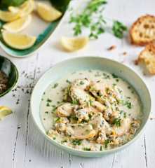 Cozze e vongole in crema di porri