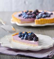 Crostata more e mirtilli
