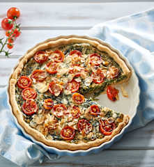 Spinat-Tomaten-Quiche