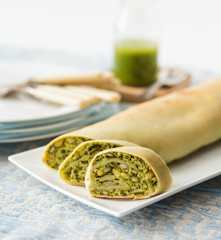 Courgette strudel