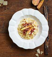 Risotto con fichi e speck