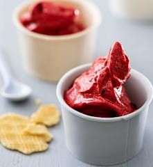 Mousse végane aux cerises