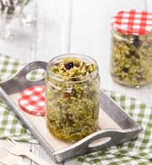 Riso integrale al pesto di rucola