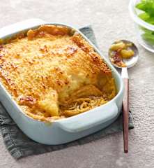 Parmentier de poulet au curry