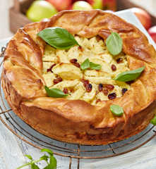 Basilikum-Apfel-Tarte