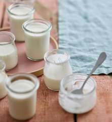 Iogurte natural com leite condensado