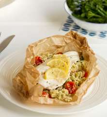 Sea Bass with Lemon & Herb Couscous