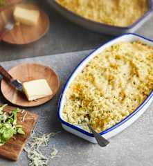 Gratin de coquillettes au poireau