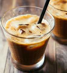 Café glacé infusé à froid, à l'huile d'olive