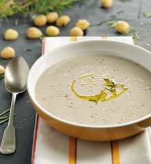 Creme de castanha e aipo