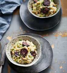 Arroz de feijão com morcela