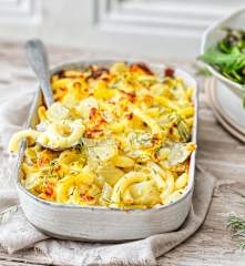 Gratin de macaroni et fenouil