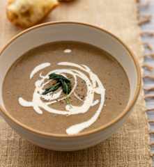 Mushroom and Cannellini Bean Soup