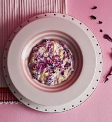 Risotto cavolo cappuccio viola e Gorgonzola