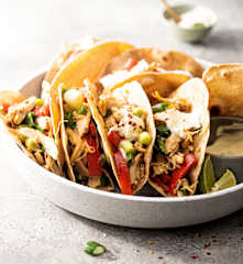 Leftover Chicken Fajitas