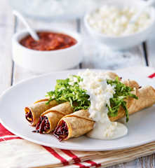 Tacos de flor de Jamaica