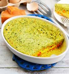 Tortilla à la courgette et à la mimolette