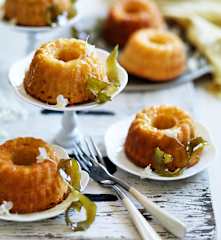 Lime and coconut mini bundts