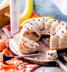 Moelleux banane coco chocolat