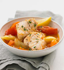 Lotte vapeur façon tajine