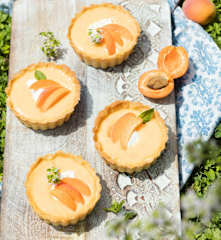 Marillen Curd-Tartelettes