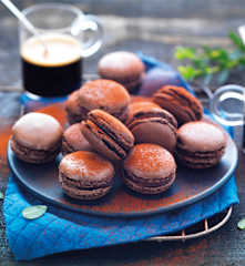 Macarons au chocolat