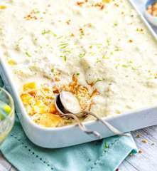 Tiramisu au citron vert et à la mangue