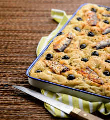 Focaccia de sardinha