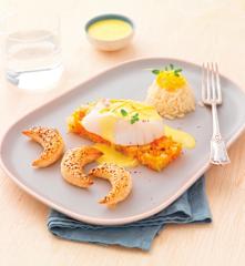 Cabillaud aux vapeurs d'agrumes et fleurons en pâte feuilletée