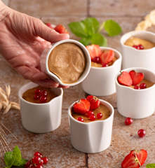 Mini serniczki z kawą zbożową