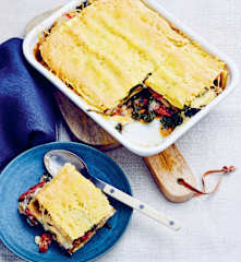 Lasagne aux aubergines et aux épinards