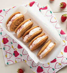 Almond Butter and Jam Ice Cream Sandwiches