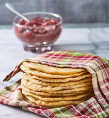 Tortillas de harina caseras