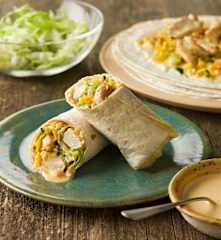 Wraps mit RUPP Cheddar und gebratener Hühnerbrust