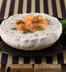 Cheesecake integrale alla robiola e salmone