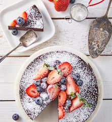 Bizcocho de chocolate sin harina