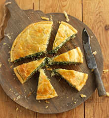 Tarte de bacalhau e rosti de batata