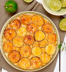 Limetkový koláč s tvarohem