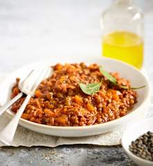 Bolognaise aux lentilles vertes