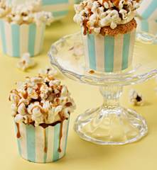 Cupcakes con palomitas y toffee salado