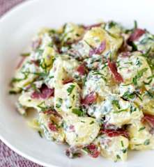 Pastırmalı Patates Salatası