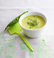 Kremowa zupa z groszku