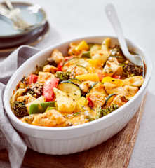 Gemüse-Hähnchen-Auflauf