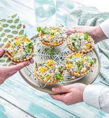 Tartelette aux carottes et haricots verts