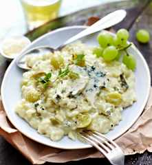 Trauben-Risotto mit Gorgonzola