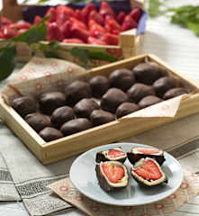 Bombones de fresa