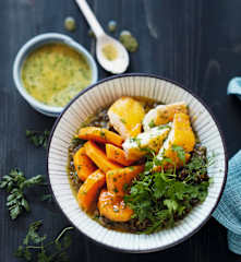 Bowl de lentilles au haddock
