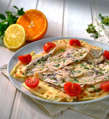 Carpaccio di pesce spada su pane carasau