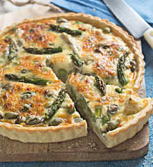 Quiche con verduras de primavera